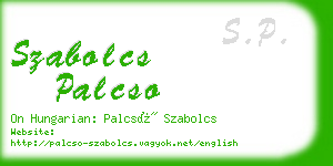 szabolcs palcso business card